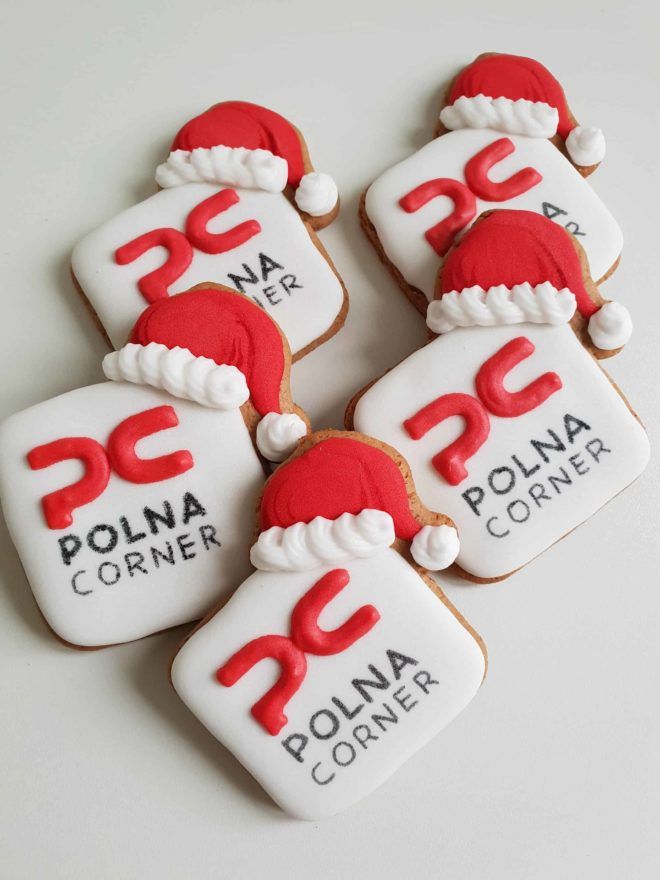Ciastka reklamowe, Lukrowane pierniczki z logo, pierniczki bożonarodzeniowe dla firm, pierniki dla firm - Basia sweets