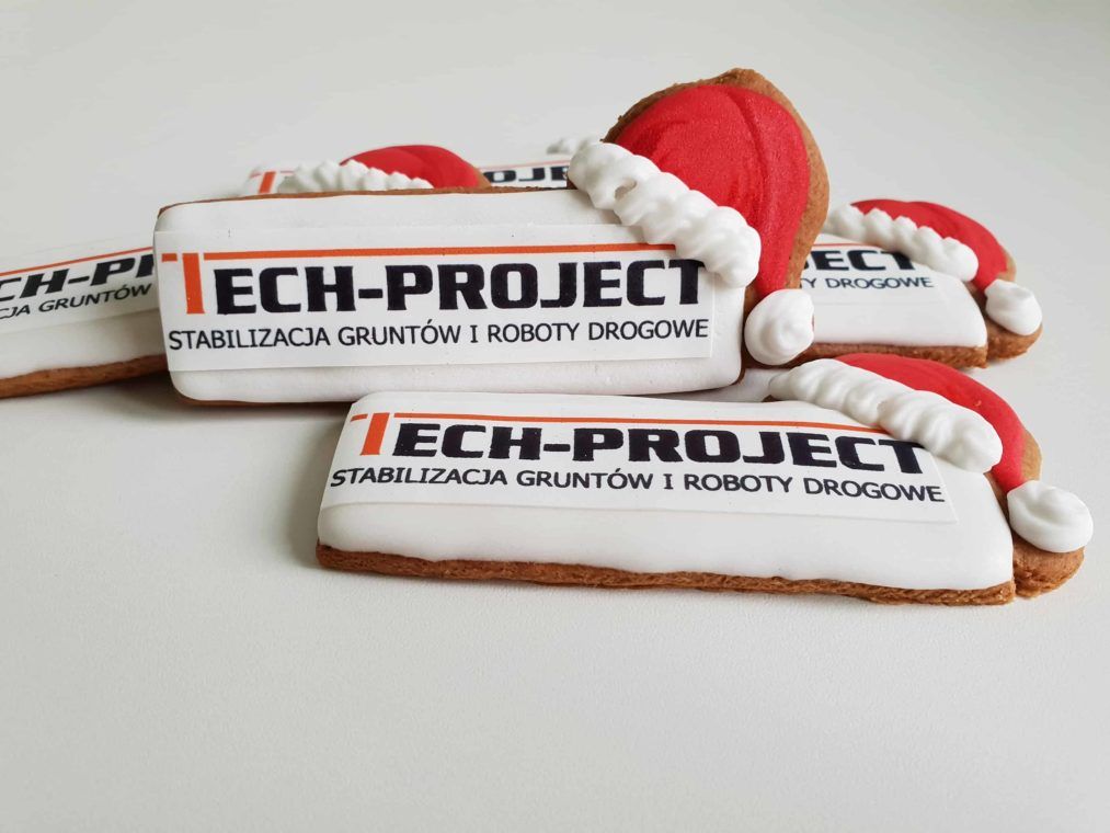 Lukrowane pierniczki z logo, pierniczki bożonarodzeniowe dla firm, pierniki dla firm - Basia sweets