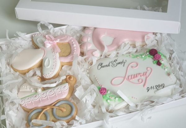 ciasteczka na chrzest, podziękowania dla gości na chrzest, podziękowania na chrzest, podziękowania chrzest, lukrowane ciasteczka Basia sweets