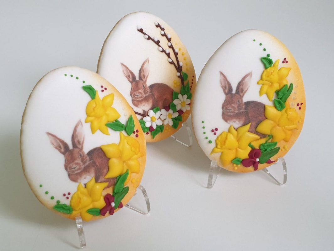 Ciasteczka Wielkanocne - pisanka, Króliczek wielkanocny, ciasteczka wielkanocne, dekoracje wielkanocne, lukrowane ciasteczka Basia sweets